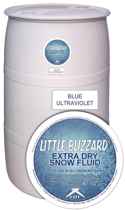 CITC Little Blizzard UV Snow Fluid 55 Gallon Dru - PSSL ProSound and Stage Lighting