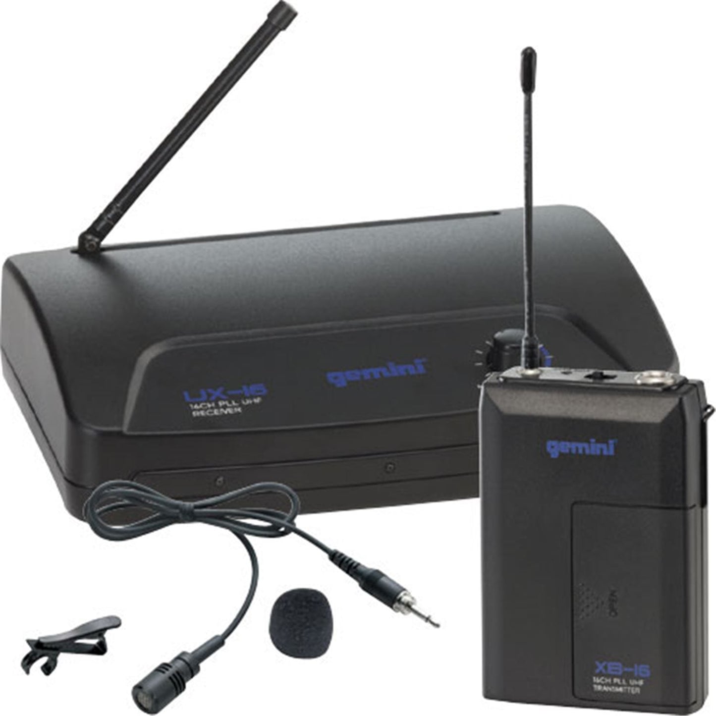Gemini UX 16L Lavalier 16 Ch UHF Wireless System - PSSL ProSound and Stage Lighting