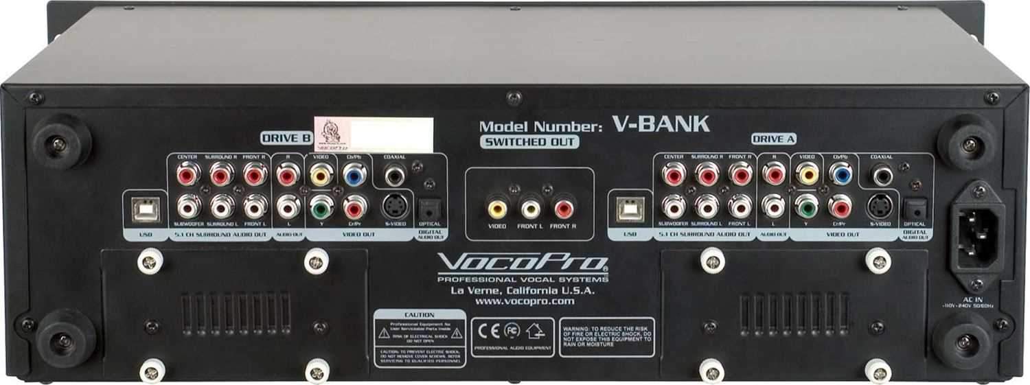 Vocopro VBANK Dual Deck Multi-Format Karaoke Playr - PSSL ProSound and Stage Lighting