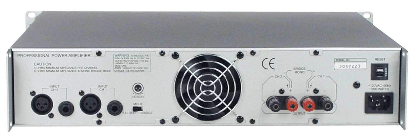 American Audio V1001-Plus Power Amplifier - PSSL ProSound and Stage Lighting