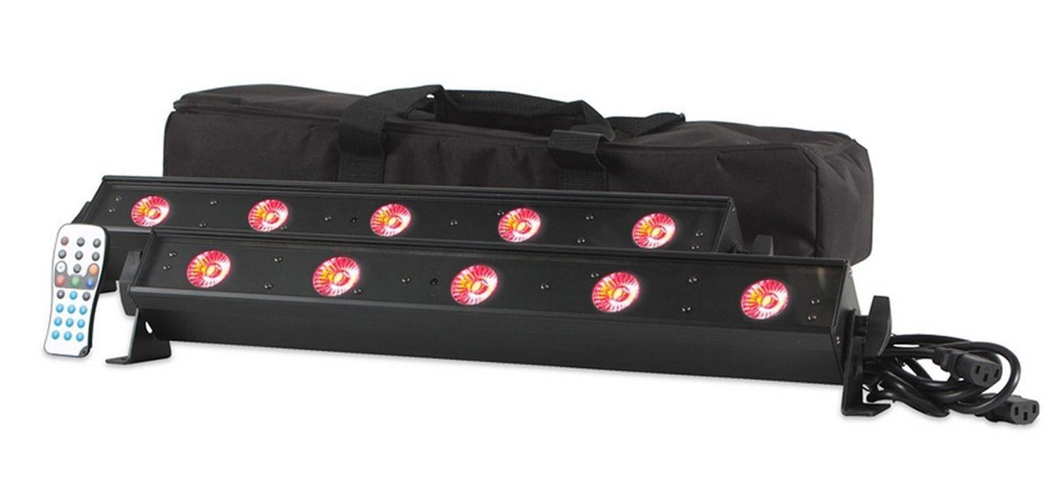 American DJ VBar Pak 2x LED Lights with Case & Remote - PSSL ProSound and Stage Lighting