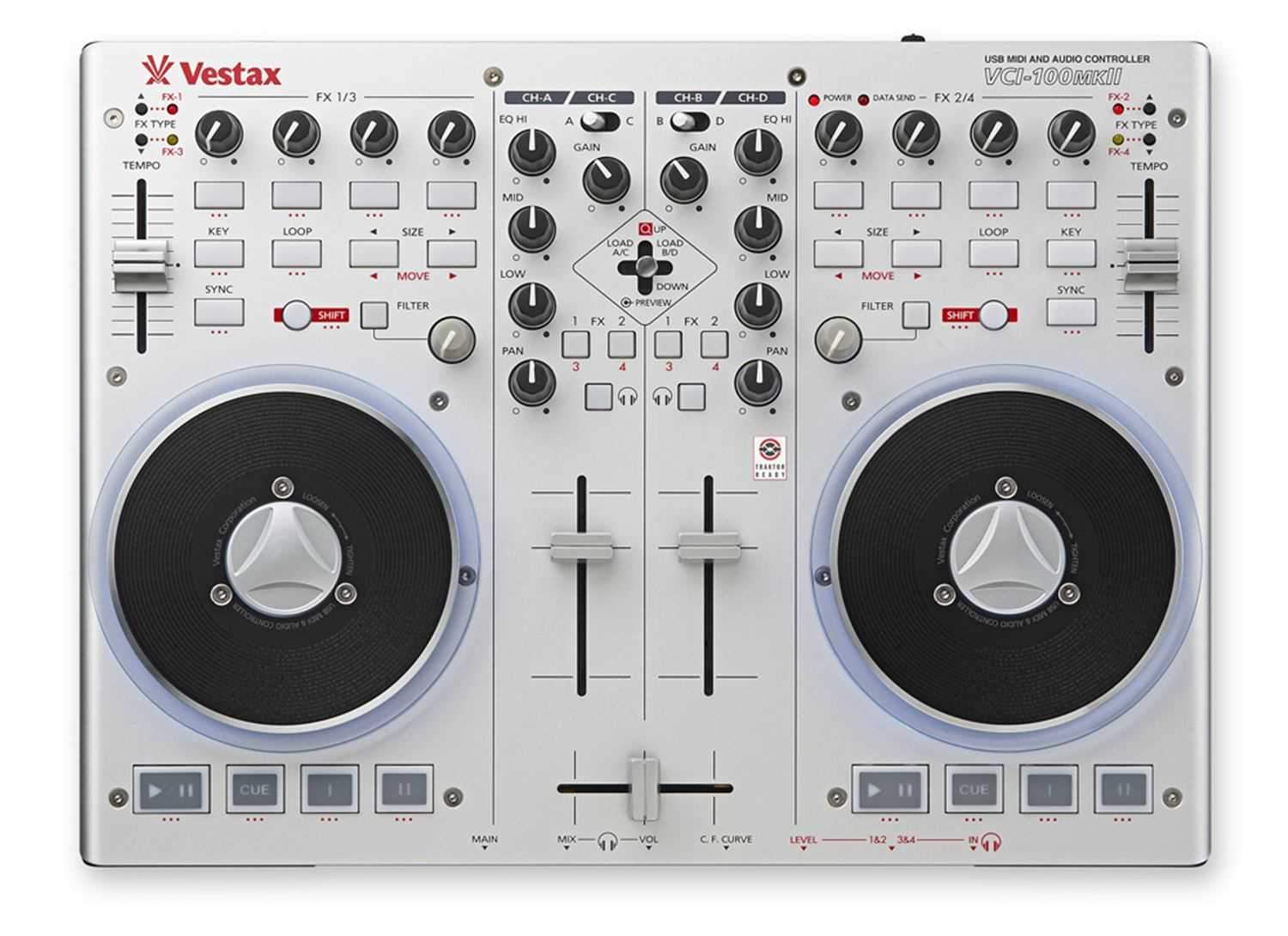 Vestax VCI-100MKII USB MIDI Controller with IO - PSSL ProSound and Stage Lighting