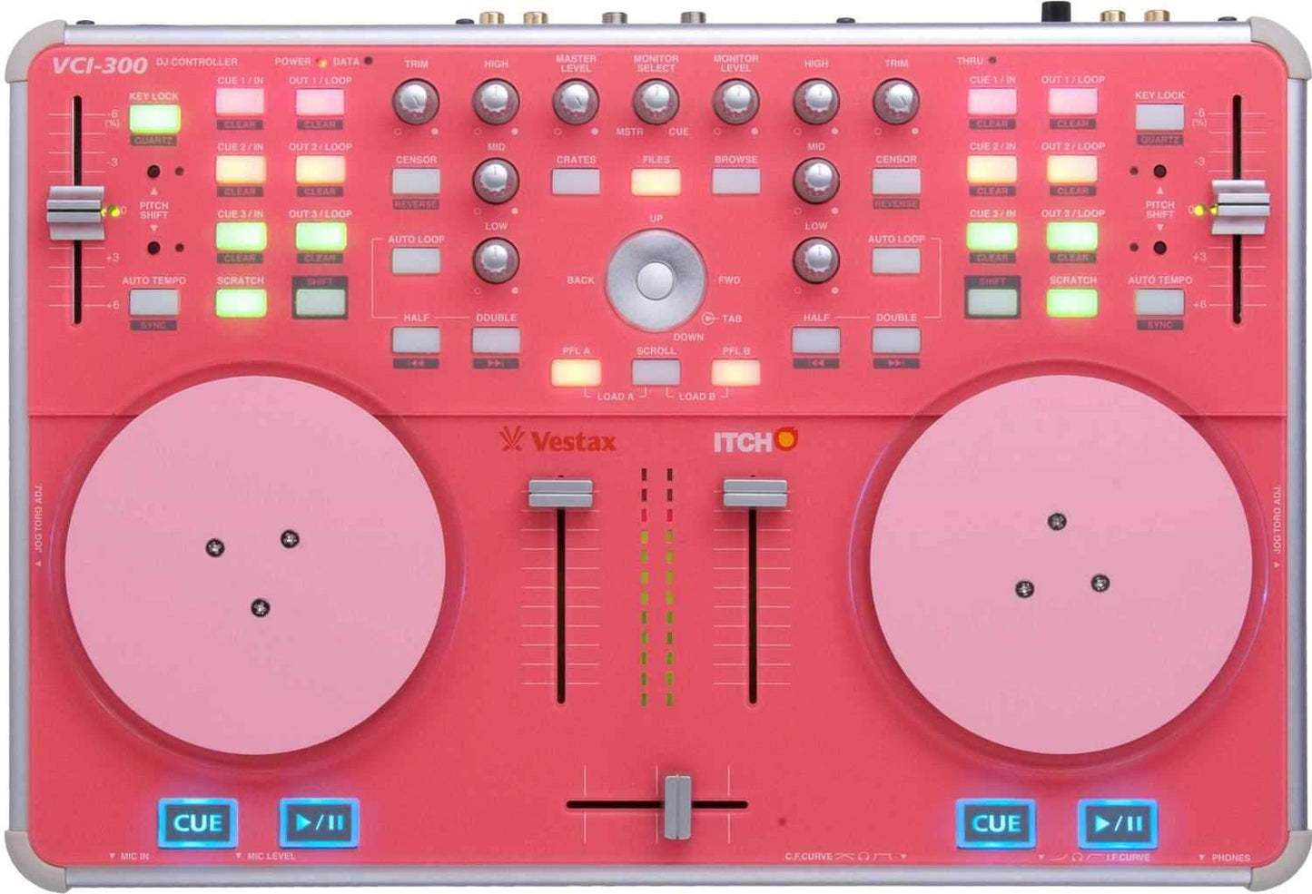 Vestax VCI-300 USB Controller with Serato Itch Pink - PSSL ProSound and Stage Lighting