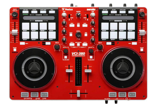 Vestax VCI380 Serato DJ Controller Red Face - PSSL ProSound and Stage Lighting