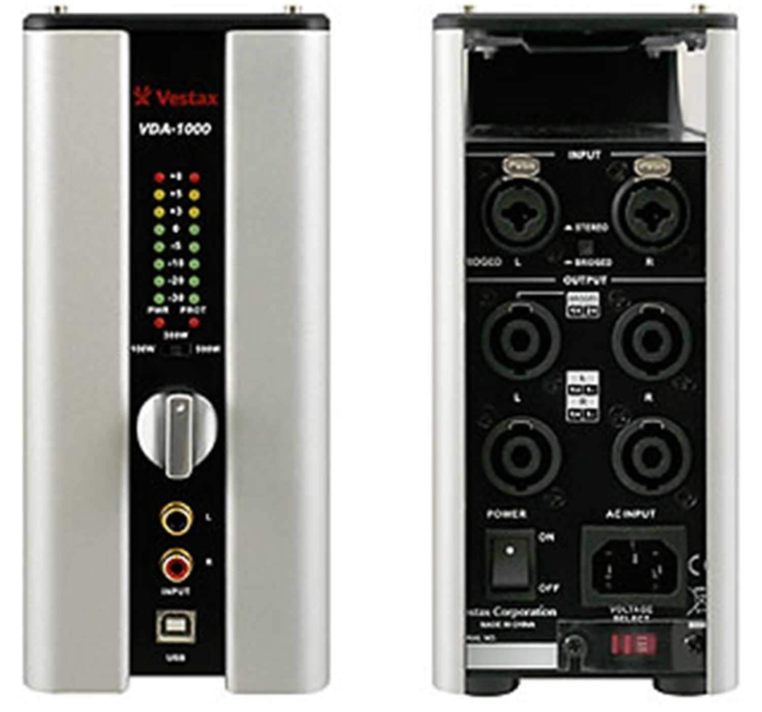 Vestax VDA-1000 Digital Amp with USB 1000W Bridged - PSSL ProSound and Stage Lighting