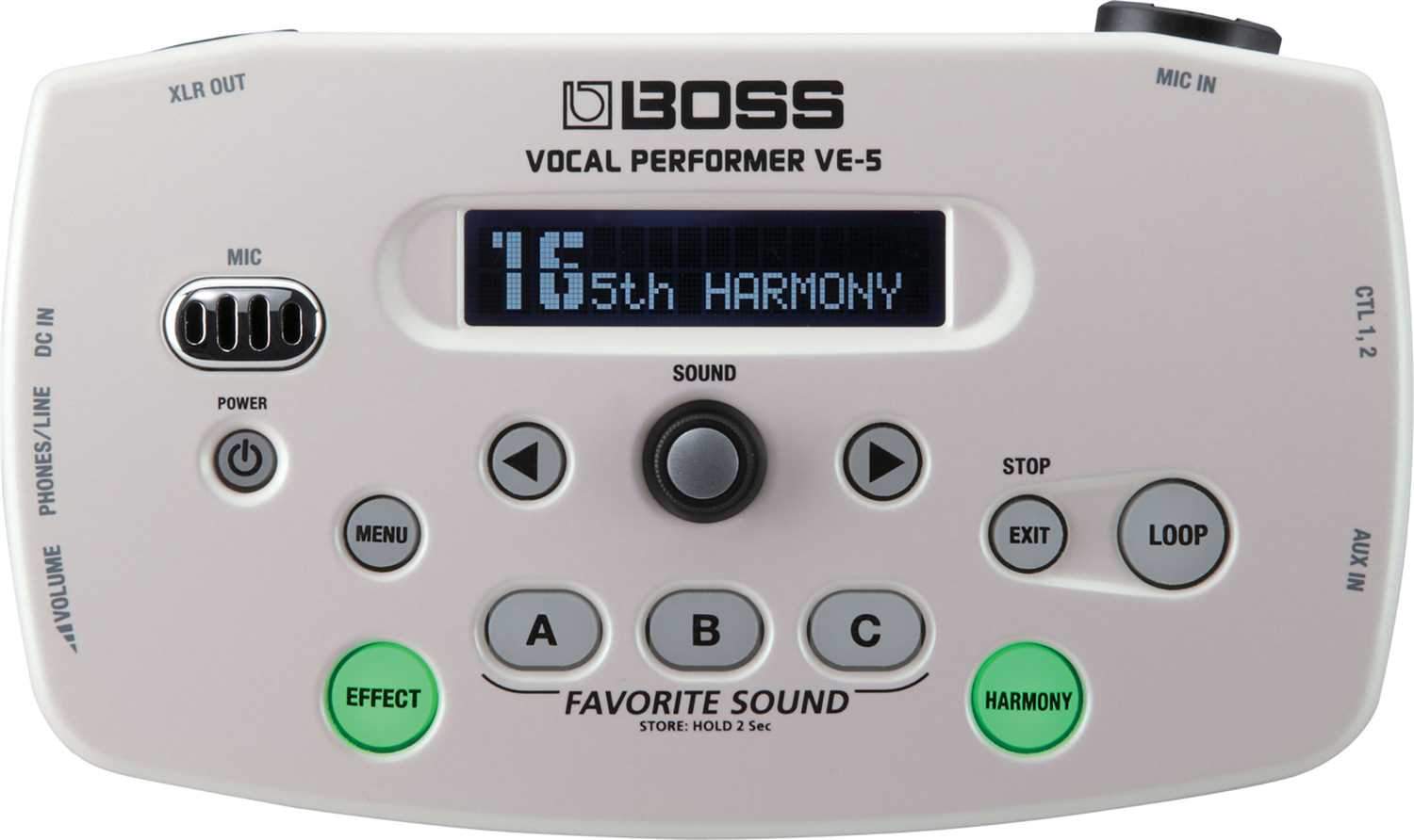 Boss VE-5-WH White Vocal Effect Processor - PSSL ProSound and Stage Lighting