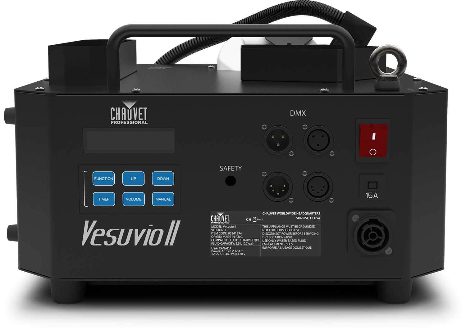 Chauvet Vesuvio II Fog Machine with RGBA Plus UV LED FX - PSSL ProSound and Stage Lighting