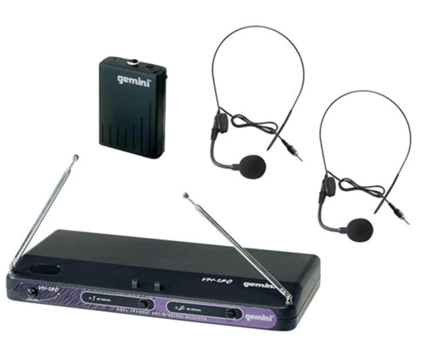 Gemini Dual Headset Wireless Microphone System - PSSL ProSound and Stage Lighting
