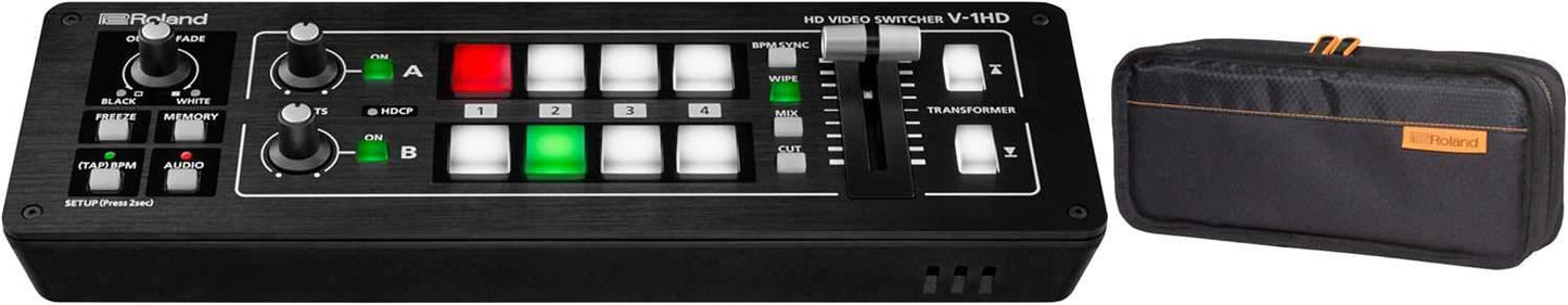 Roland V-1HD-W Video Switcher Web Streaming Bundle with Bag - PSSL ProSound and Stage Lighting
