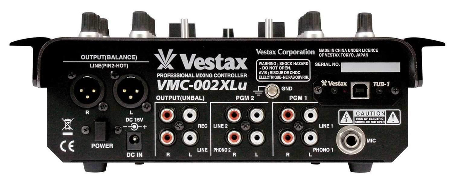 Vestax VMC-002 XLU 2 Ch USB Professional DJ Mixer - PSSL ProSound and Stage Lighting