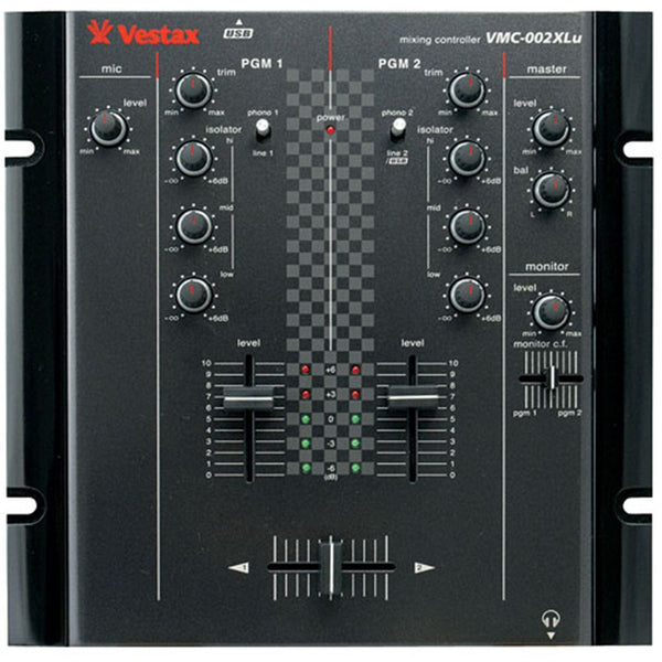 Vestax VMC-002XL-USB-BLK 2-Channel USB Mixer/Black