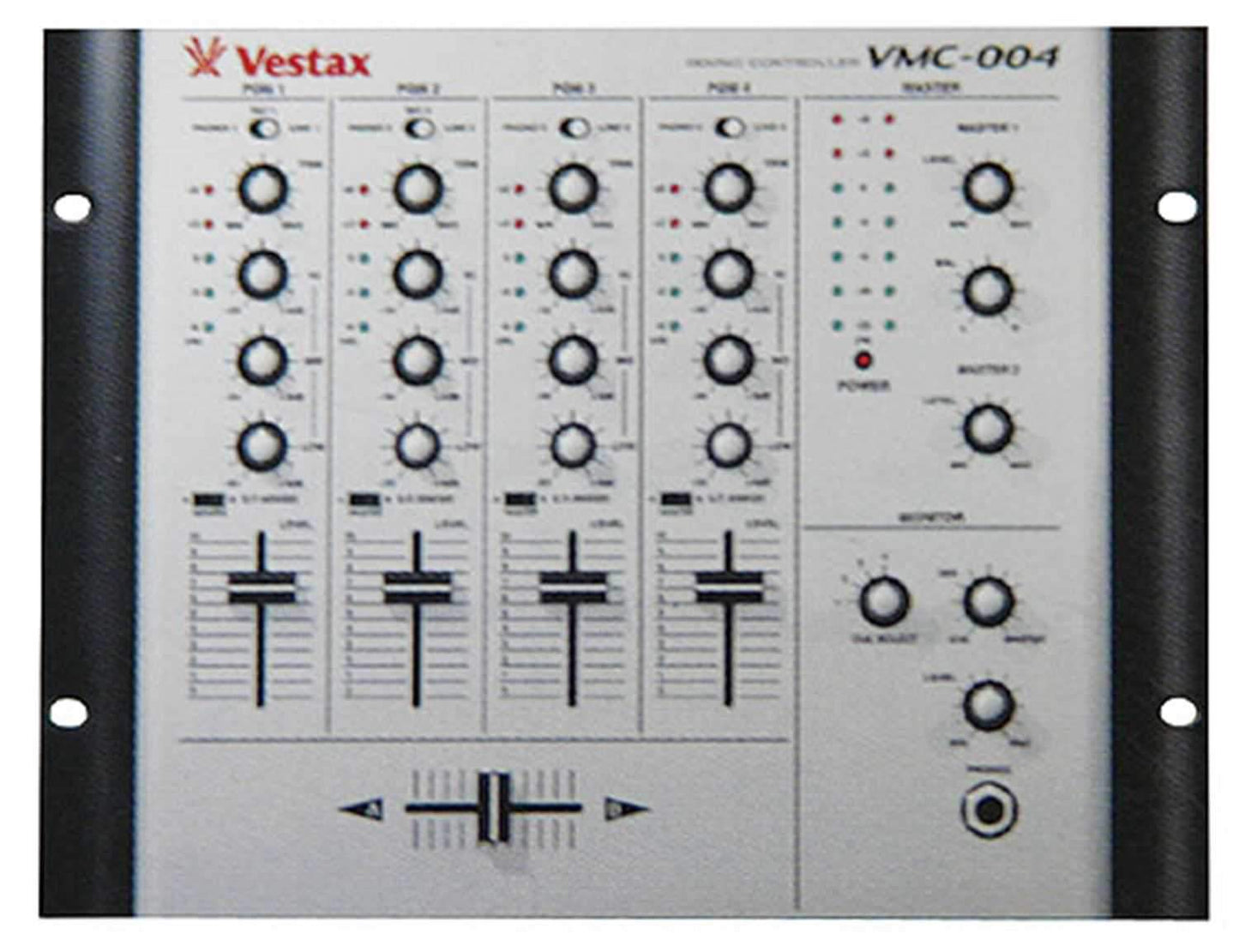 Vestax VMC-004XL 4-Ch DJ Mixer with Xlr Outputs-Black - PSSL ProSound and Stage Lighting