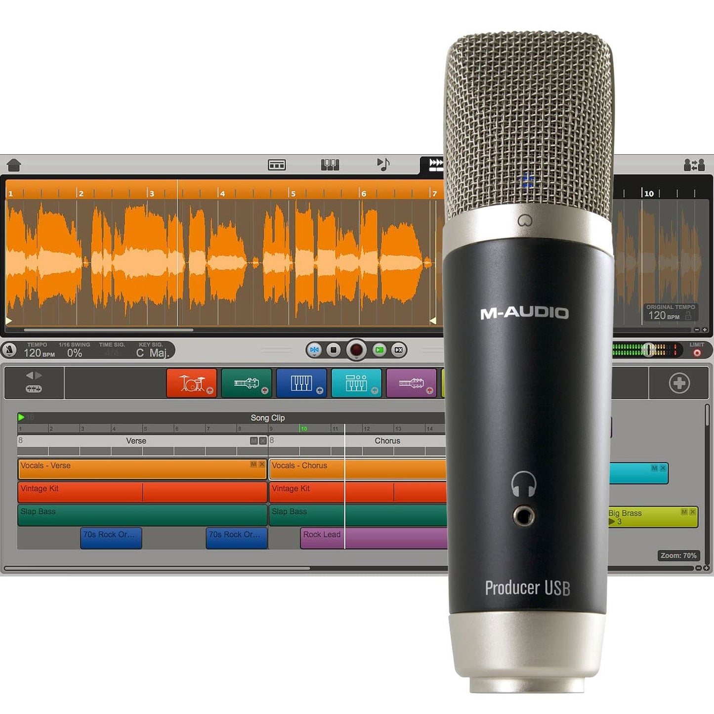 M-Audio Vocal Studio Recording Bundle with USB Condenser Microphone - PSSL ProSound and Stage Lighting
