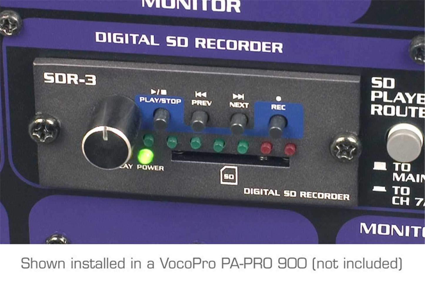 VocoPro SDR-3 Digital SD Recorder for PA-Pro 900 - PSSL ProSound and Stage Lighting