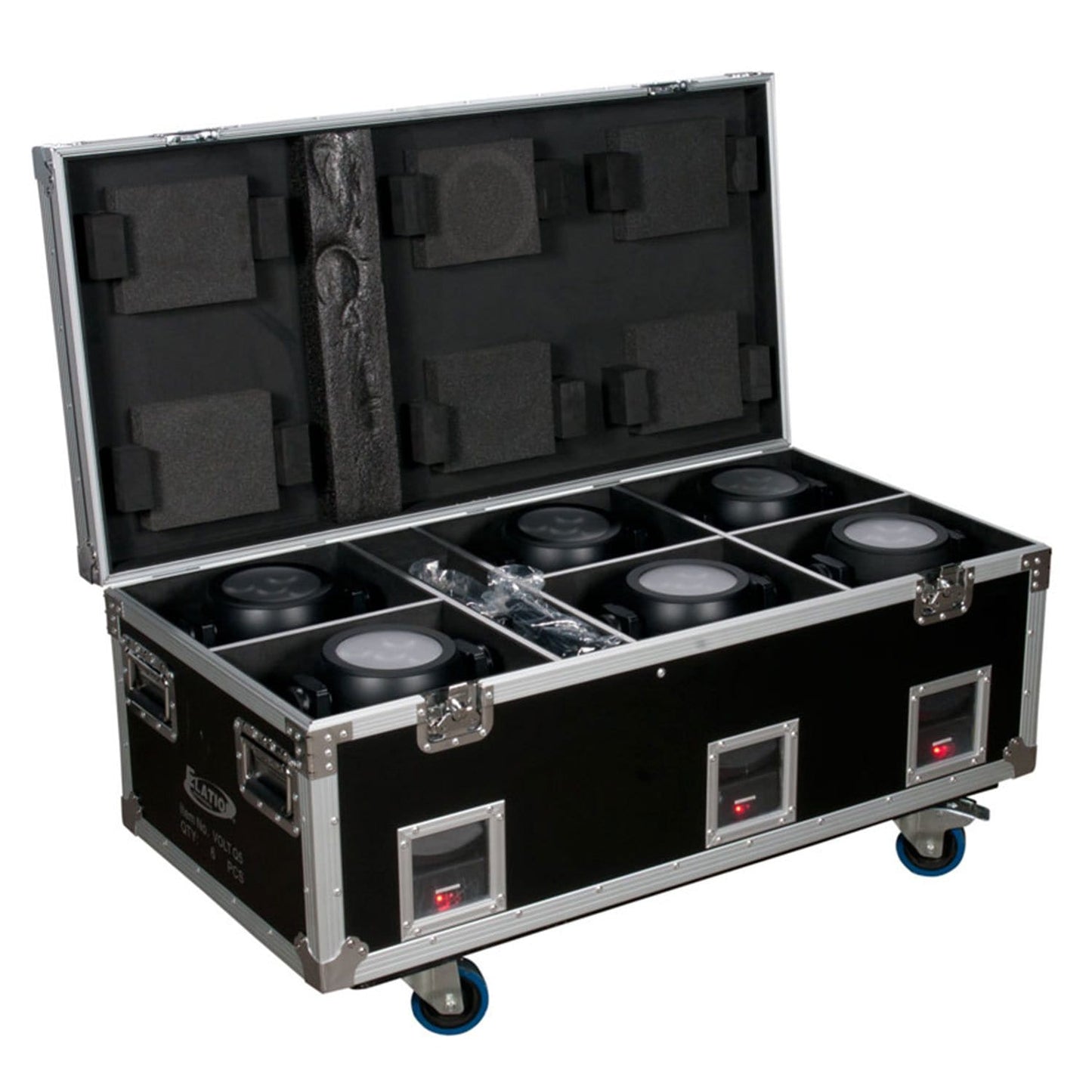 Elation VOL113 Charging Road Case for Six Volt Q - PSSL ProSound and Stage Lighting