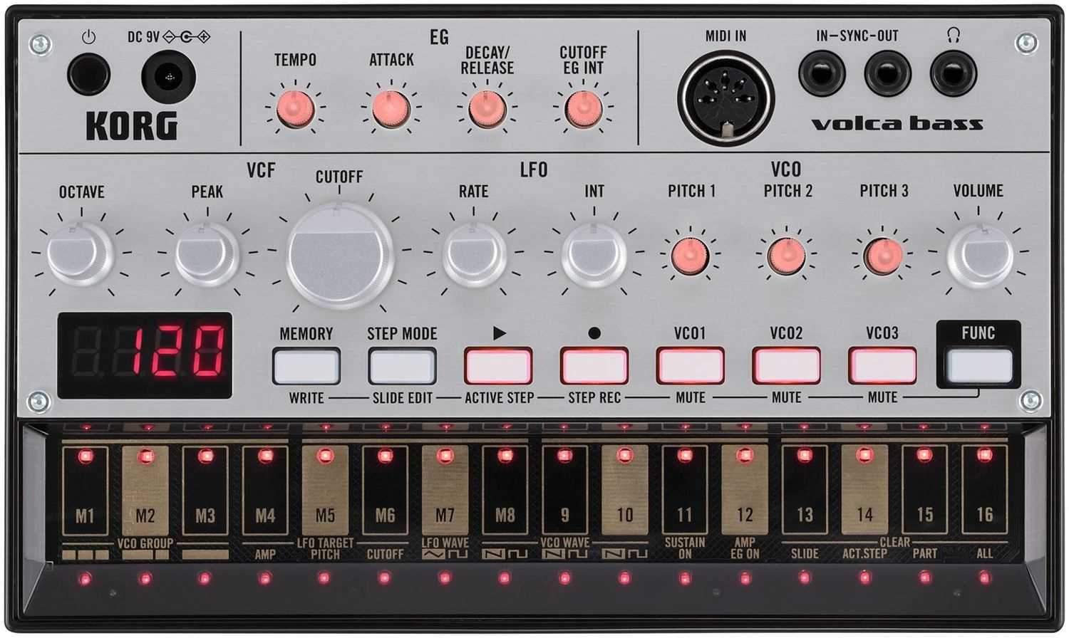 Korg Volca Analog Bass Machine Synthesizer - PSSL ProSound and Stage Lighting