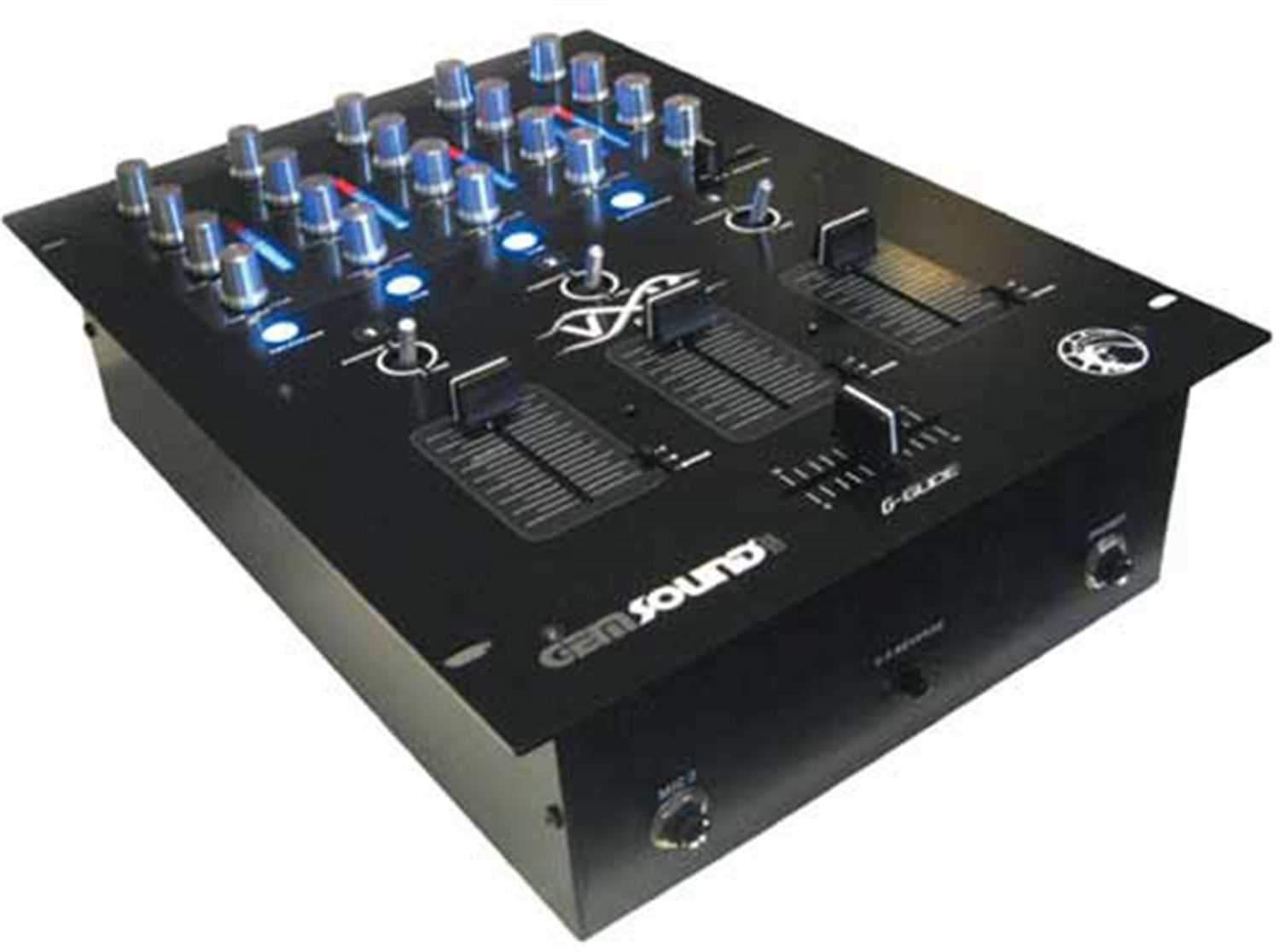 Gem Sound Professional 3-Channel DJ Mixer - PSSL ProSound and Stage Lighting