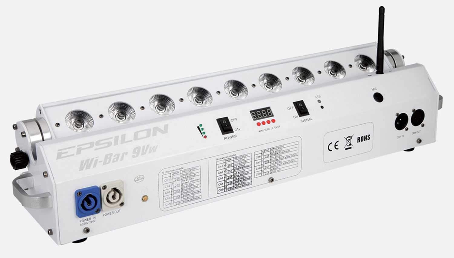Epsilon Wi-Bar 9V White LED Wireless Battery-Powered Wash Bar - PSSL ProSound and Stage Lighting