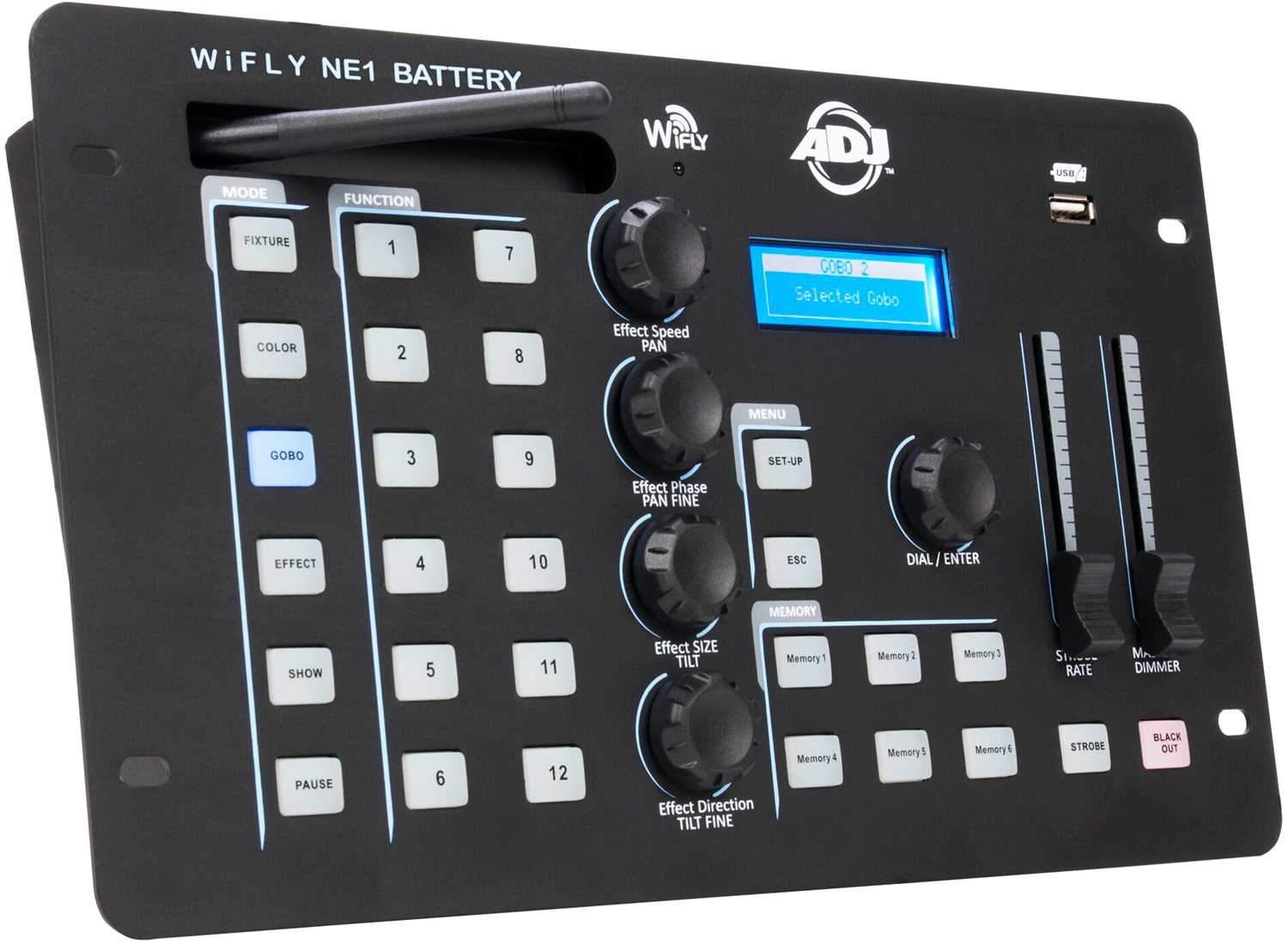 ADJ American DJ WiFly NE1 Battery DMX Controller - PSSL ProSound and Stage Lighting