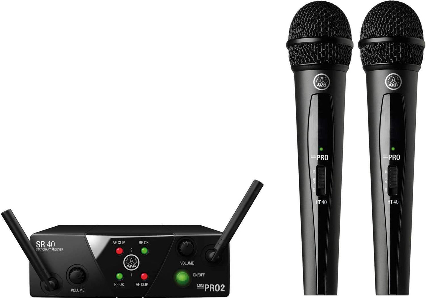 AKG WMS40 Mini2 Dual Wireless Microphone System - PSSL ProSound and Stage Lighting
