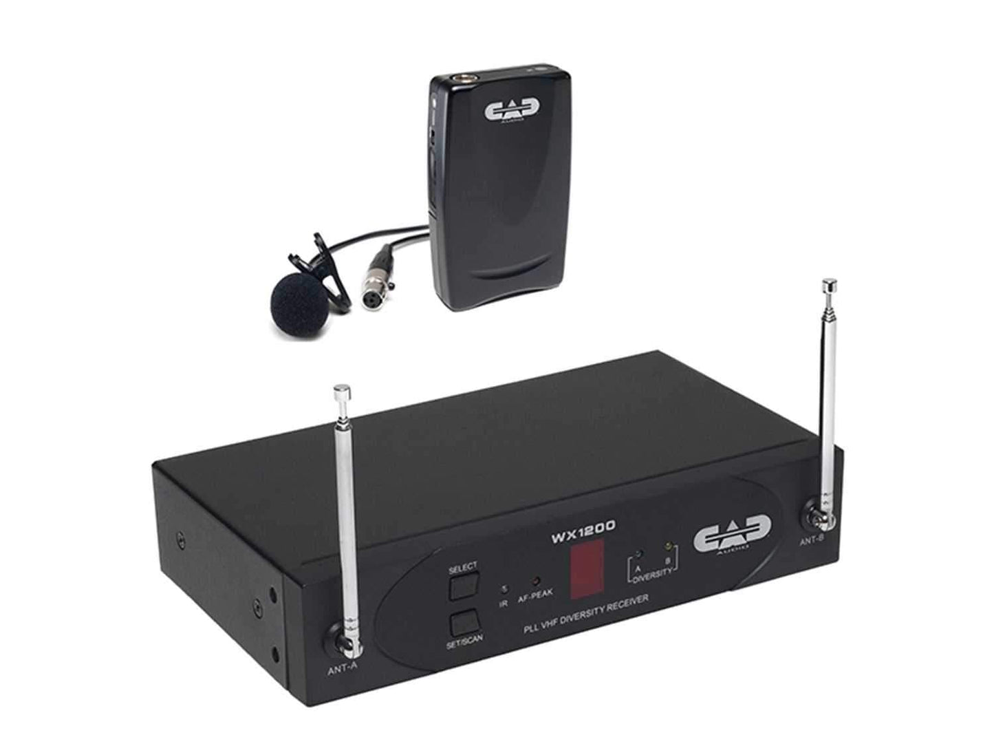 CAD WX1210LAV VHF Lavalier Wireless Microphone - PSSL ProSound and Stage Lighting
