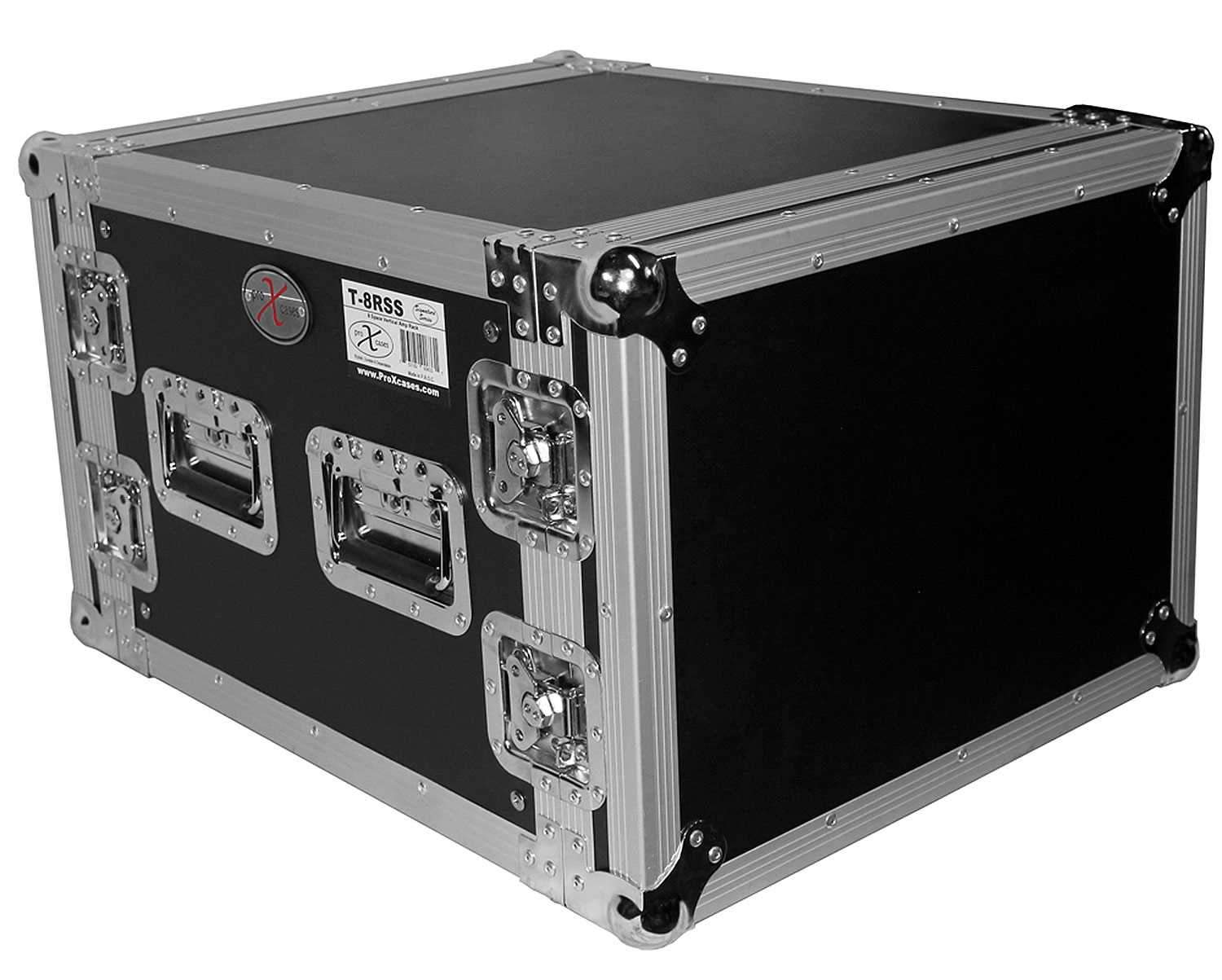 ProX X-8UE 8U Deluxe Effects Rack Case - PSSL ProSound and Stage Lighting