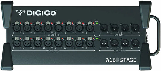 DiGiCo X-A-168D 16 Input/8 Output I/O Expander Dante Stage Box - PSSL ProSound and Stage Lighting
