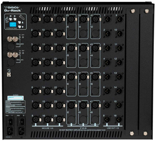 DiGiCo X-D2-DI-M 24-Channel D2 Rack with BNC MADI (MADI Only) - PSSL ProSound and Stage Lighting