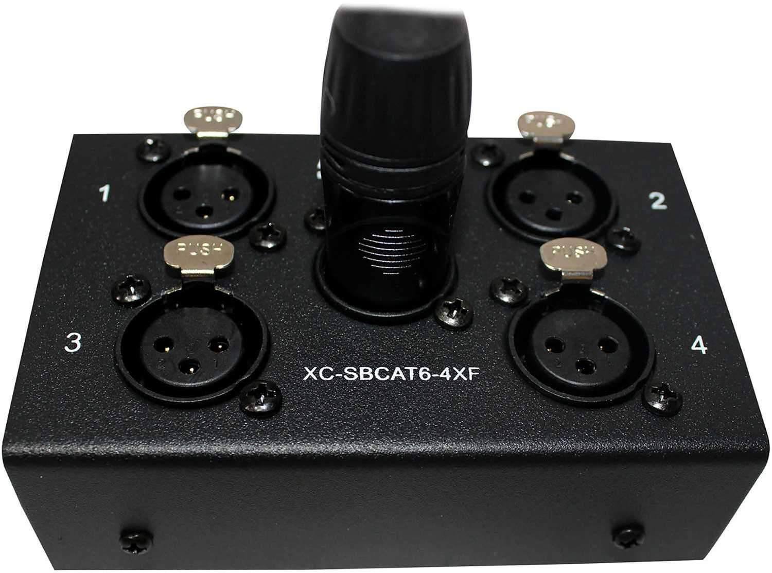 ProX XC-SBCAT6-4XF 4-Channel CAT6 Snake Box 4x XLR (F) - PSSL ProSound and Stage Lighting