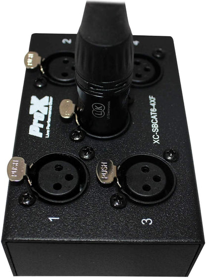 ProX XC-SBCAT6-4XF 4-Channel CAT6 Snake Box 4x XLR (F) - PSSL ProSound and Stage Lighting