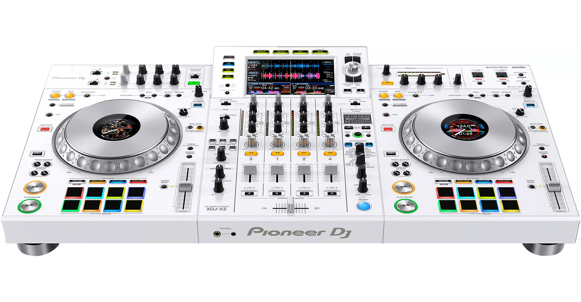 Pioneer XDJ-XZ-W 4-Channel Professional All-in-One DJ System - White - PSSL ProSound and Stage Lighting