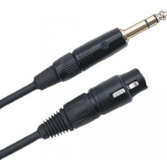 Accu-Cable XL412 12Ft 1/4 TRS to XLR (F) Cable - PSSL ProSound and Stage Lighting
