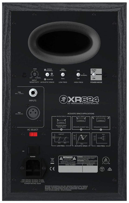 Mackie XR624 6-Inch Powered Studio Monitor (each) - PSSL ProSound and Stage Lighting