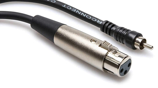 10 Ft Single Standard XLR (F) to RCA (M) Cable - PSSL ProSound and Stage Lighting