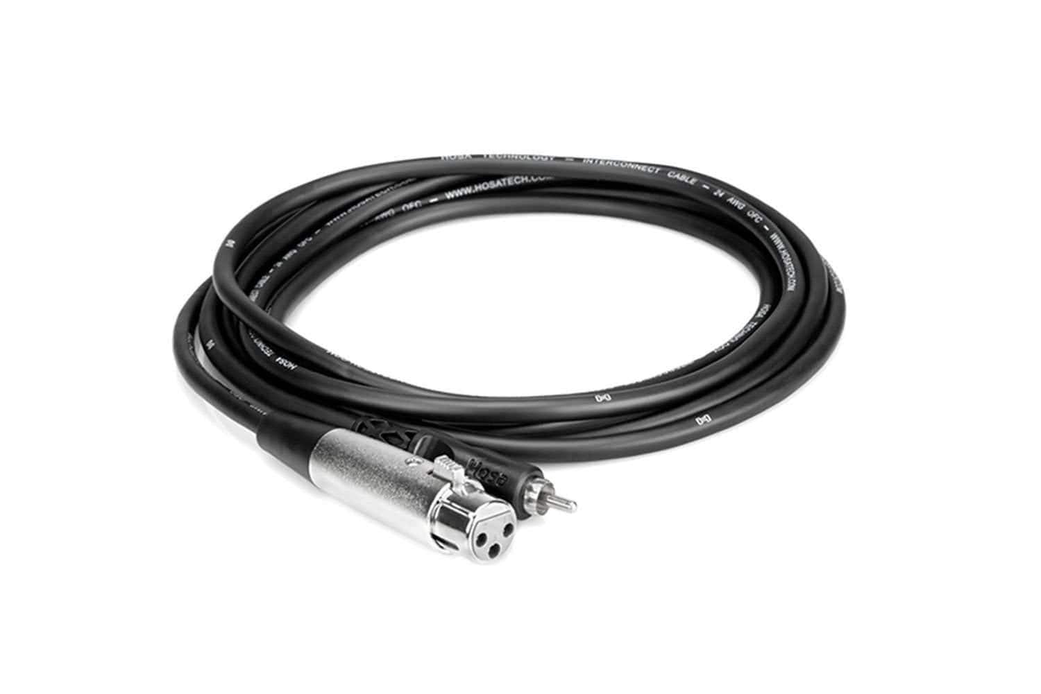 Hosa XRF-115 15ft XLR (F) to RCA (M) Cable - PSSL ProSound and Stage Lighting