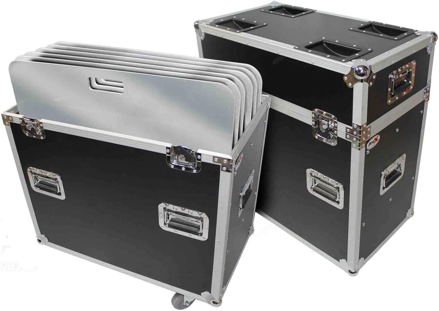 ProX XS-6XBP3030PACK 30x30-Inch Aluminum Base Plates & Flight Case - PSSL ProSound and Stage Lighting