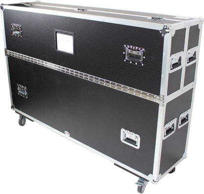 ProX XS-LCD5570WX2 Dual 55-70-Inch Universal TV Case with 4x4-Inch Casters - PSSL ProSound and Stage Lighting