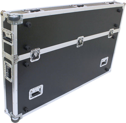 ProX XS-TV6070W Flight Case for Single 60 or 70-Inch TV with Low Profile Wheels - PSSL ProSound and Stage Lighting