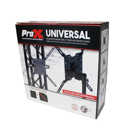 ProX XT-SSTM3260 Universal TV / Monitor Mount for 12" Truss or Speaker Stands - PSSL ProSound and Stage Lighting