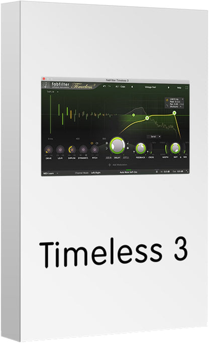 Fabfilter Timeless 3 Ultra-Flexible Tape Dely Plug - ProSound and Stage Lighting