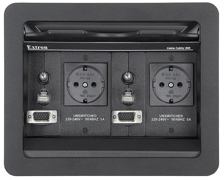 Extron Cable Cubby 800 Furniture-Mountable Enclosure for Cables/AAPs/AC Power Outlets - PSSL ProSound and Stage Lighting