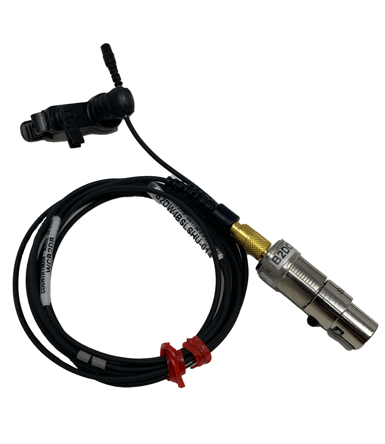 Countryman B2DW4BSLSHU Cardio Lavalier Microphone with Detachable Plug - PSSL ProSound and Stage Lighting