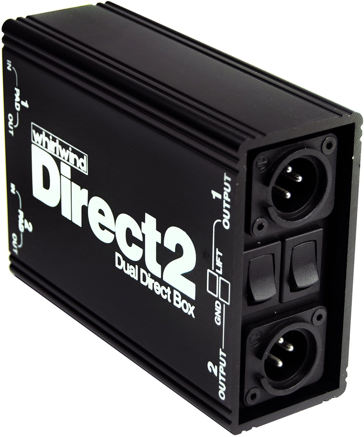 Whirlwind DIRECT2 2 Input Passive Direct Box - ProSound and Stage Lighting