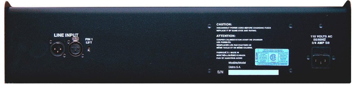 Albatros Audio TRUIE16 Distro 5A Press Split Signal Audio Distribution Amplifier - PSSL ProSound and Stage Lighting