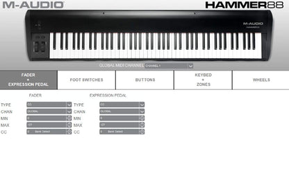M-Audio Hammer 88 | 88 Key Hammer-Action Keyboard - PSSL ProSound and Stage Lighting