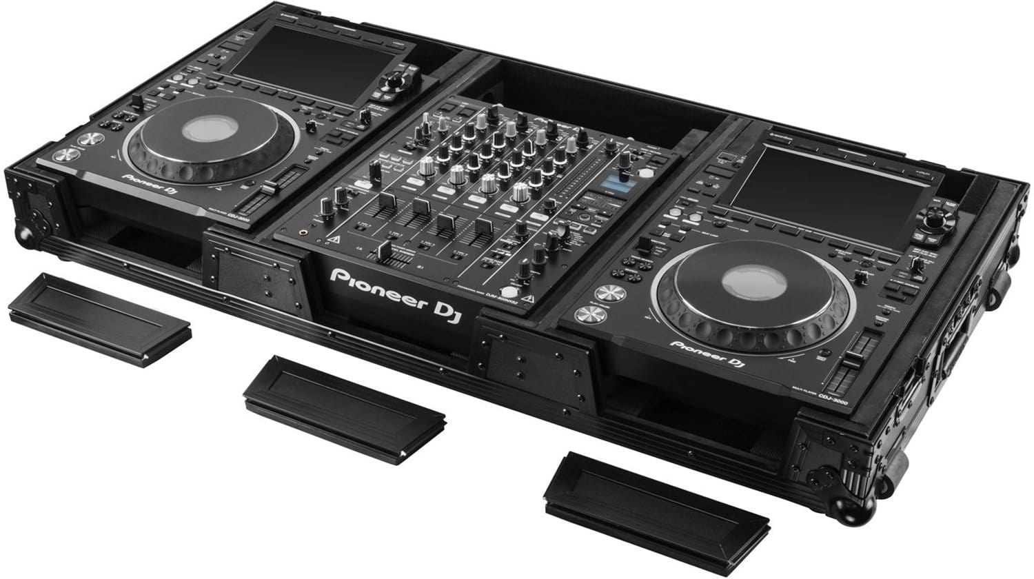 Odyssey FZ12CDJWXD2BL Black 12-in DJ Mixer Coffin - ProSound and Stage Lighting