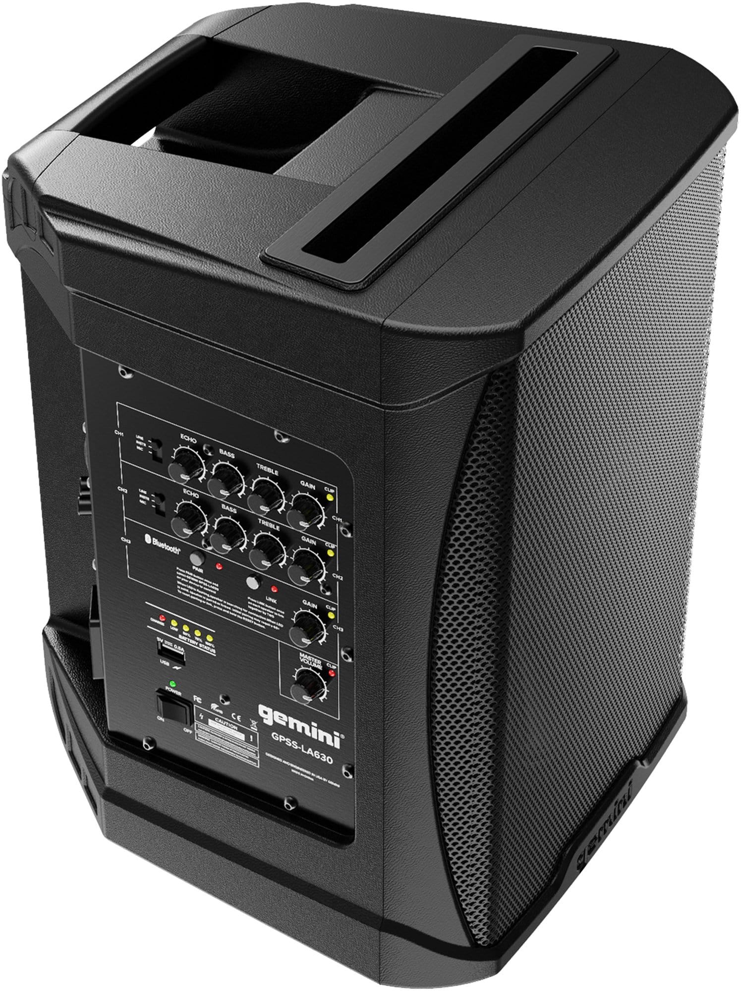 Gemini GPSS-650 6.5-in 2-Way Bluetooth PA Speaker - ProSound and Stage Lighting