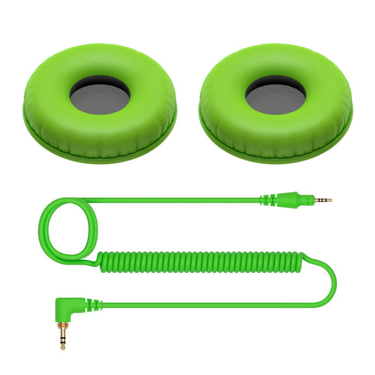 Pioneer CUE1 Series HC-CP08 Accessory Pack Ear Pads and Cable - Green - PSSL ProSound and Stage Lighting