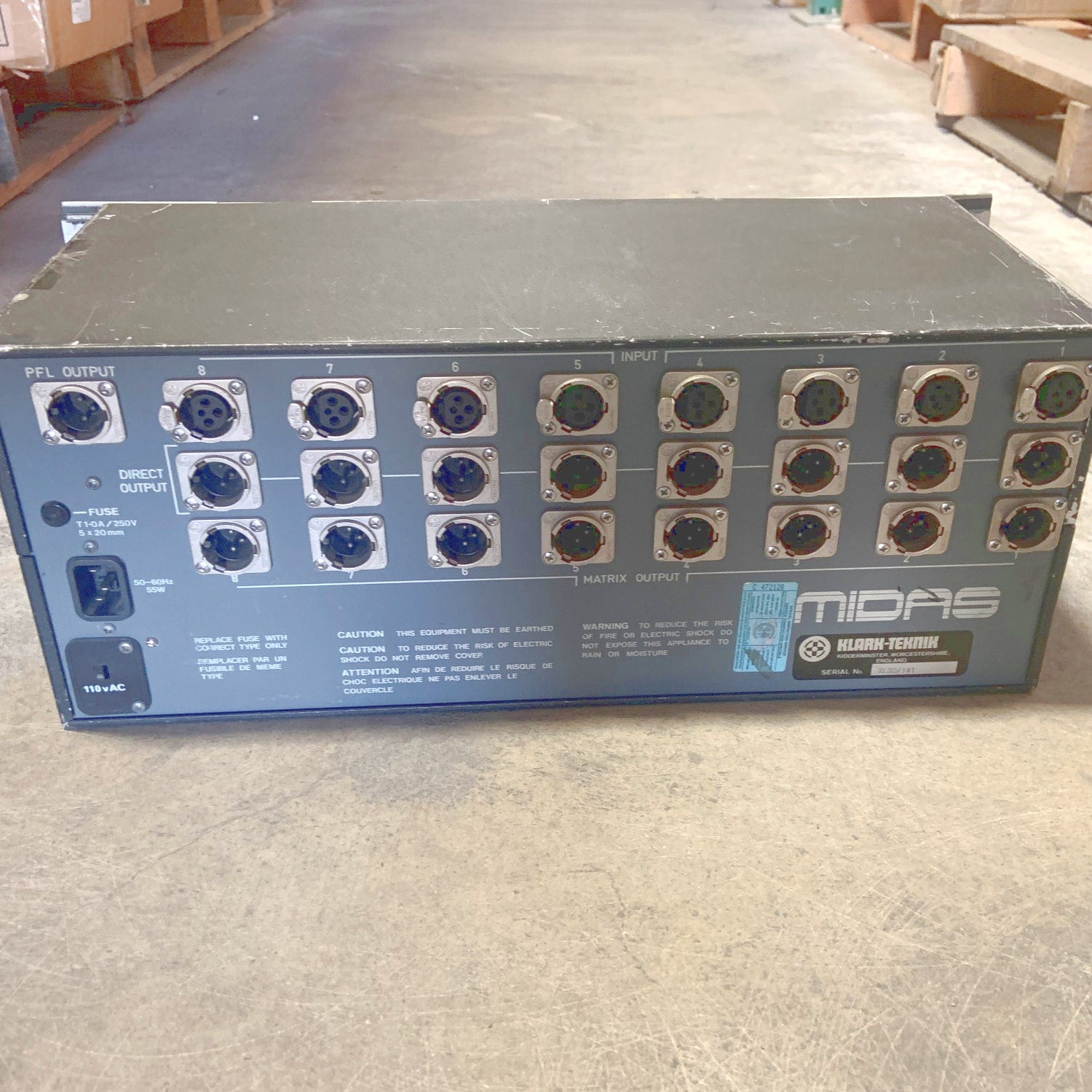 Midas XL88 Rack-Mounted Analog Audio Matrix Mixer 8x8 - PSSL ProSound and Stage Lighting