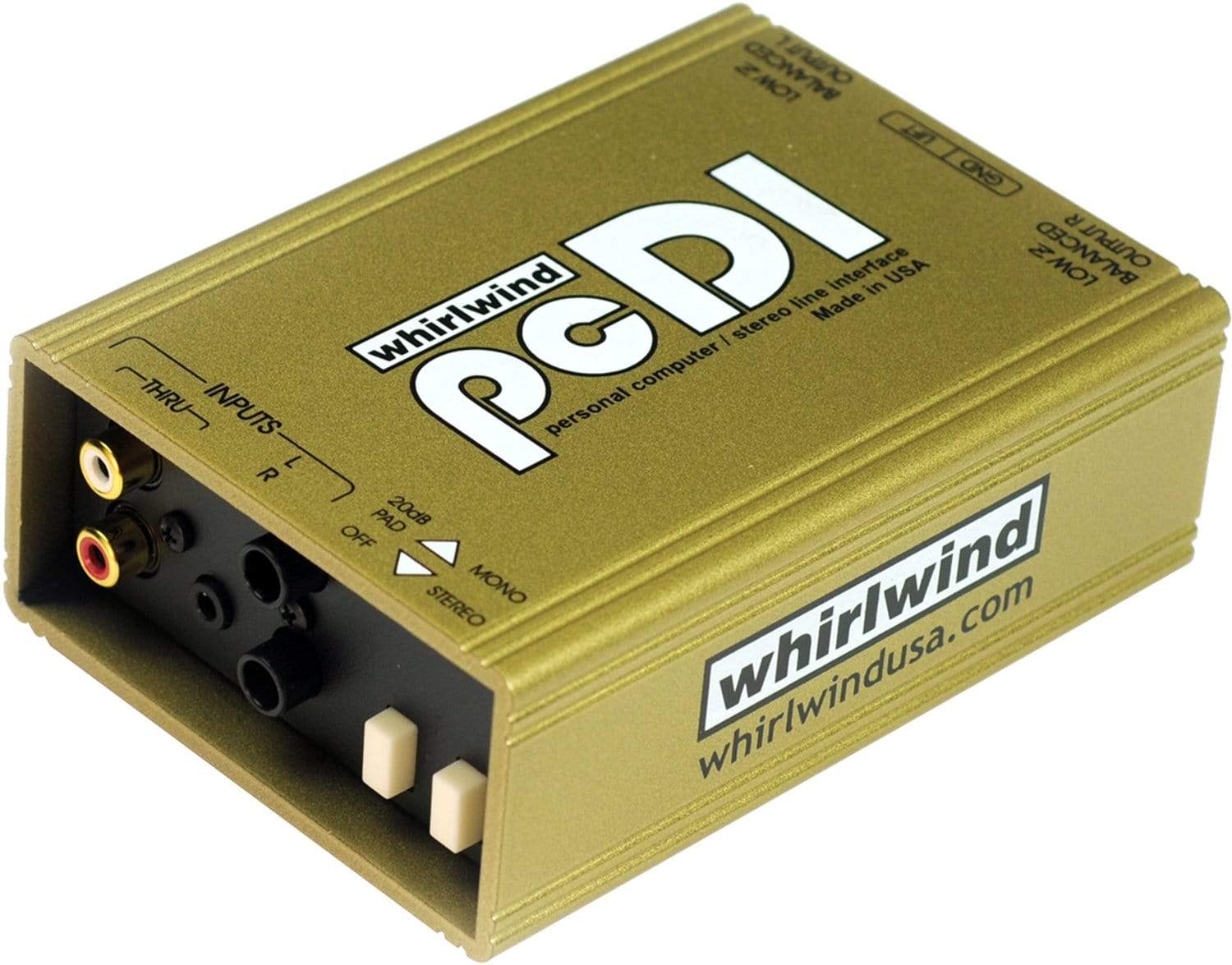 Whirlwind PCDI Passive Double Direct Box - ProSound and Stage Lighting
